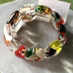 Brazilian Handcrafted Lucite Stretch Bracelet